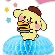 Sanrio قطعة واحدة من ديكور قرص العسل الجميل لحفلة عيد الميلاد على شكل قرطاطون، حامل عرض قرص عسل هالو كيتي