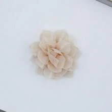 5 件/包 8 厘米布料人造山茶花蕾丝花边，手工 DIY 花卉装饰配件，适用于婚纱、发饰 - 彩色 - 查看 16