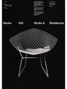 极简主义包豪斯标志性椅子，中世纪墙壁艺术客厅装饰帆布画现代卧室装饰卧室装饰可选框架 - 彩色 - 查看 14