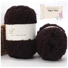 3 Stücke/Pack 50g/1,76oz Korallenfleece Garn Bälle für selbstgemachtes Stricken von Schals, Taschenmaterialien