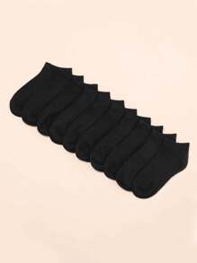 10/15/20/40 pares de calcetines tobilleros de unicolor, transpirables y absorbentes del sudor, calcetines unisex para niños para primavera/verano/todo el año