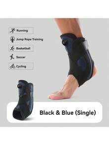 1pc Open-Style Sports Fitness Basketball Yoga Elastic Adjustable Ankle Sleeve - Multicolor - View 13