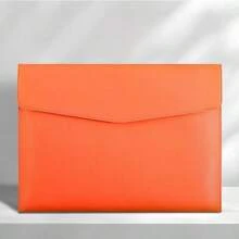 1 Stück minimalistischer Business-Stil Kunstleder Umschlag Dokumentenmappe, weiche Textur, kann Dateien, Handy, Tablets aufnehmen, geeignet für Geschäftsleute, Büromitarbeiter, Studenten, für Büro, Studium, Geschäftsreise Verwendung Schulmaterial, Rückkehr zur Schule
