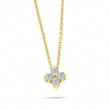 Colar Elegante Feminino de Moissanite Colorido e Deslumbrante, Incrustado com Quatro Moissanites Coloridos - Joias Femininas Ideais para Noivado e Casamento, Presente Perfeito para Dia dos Namorados, Páscoa, Dia das Mães, Ação de Graças e Natal