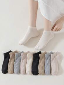 1 Paar/32 Paar Sommerzufallsstil einfache Mori-Stil Kordelzugmanschetten, flache, taillenschmale Socken gemischt mit Outdoor-Sport Gymnastik Alltagskleidung, einfach und modisch vielseitig, pendeln Geschäftsreisekleidung für Jungen und Mädchen Campusalltags-Sportbekleidung, weich und hautfreundlich, bequem, feuchtigkeitsabsorbierend, atmungsaktiv, geruchsfrei, niedrig geschnitten rutschfest, nicht verrutschend mit Herren- und Damenkurzsocken