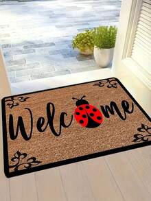 سجادة الباب المطبوع بنقش الخنفساء الترحيبية، سجادة حديثة متخصصة في امتصاص الماء وتجفف بسرعة للمدخل، سجادة/سجادة زخرفية للأرضيات، سجادة، سجادة المدخل، سجادة غرفة المعيشة، سجادة الحمام، ديكور الغرفة، ديكور المنزل، مدخل خارجي