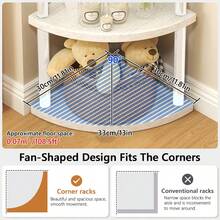 高角架，3/4/5 层现代转角书架，木质和金属转角植物书柜，适用于客厅、角落空间