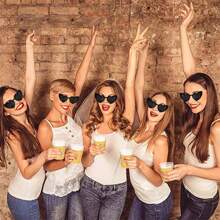 11pcs Street Photography Prop Decoration Heart-Shaped Party Sunglasses, Retro Fashion, Suitable For Wedding, Christmas, Halloween Gifts And Holiday Presents