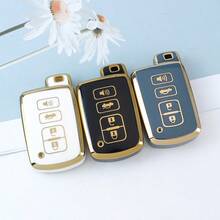 Funda para llavero con llavero para Highlander, Avalon, Camry, Corolla, RAV4. Protección suave de TPU contra caídas y polvo. Elegante y de alta gama, adecuada para mujeres. - Llavero 22 - Ver 5