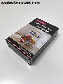 Odłączany i składany kosz na owoce, wielowarstwowy drewniany kosz do przechowywania, żeliwny stojak do przechowywania w kuchni i salonie