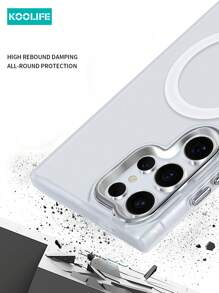 1pc Koolife Skin-Feel Electroplated Matte Magnetic Case, Anti-Slip Anti-Drop, Skin-Feel Matte, Ultra-Thin Hard Shell, PC+TPU, Compatible With IPhone 16/16pro/16plus/16promax/11/11pro/11promax/12/12pro/12promax/13/13pro/13promax/14/14plus/14pro/14promax/15/15pro/15plus/15promax And S25Ultra/24Plus/23/22