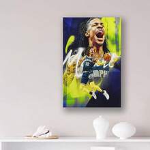 Framed Lurouya Ja Morant Basketball Player Poster Poster Album Cover Posters For Bedroom Wall Art Canvas Posters Music Album Cover Poster - Framed - View 5