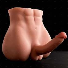 7.5 Pound Realistic Torso Male Sex Doll With Flexible Dildo, Realistic Sex, Huge Rooster 7 Inches, Male Sex Doll, Suitable For Female Masturbation, Neutral Masturbator Sex Toy For Gay And Lesbian Partners (Clothing Not Included)
