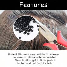AliLeader 2.5mm*1.5mm*2mm 奈米銅環 1000個/瓶 微型環 微鏈接珠 I-Tip 接髮工具用 微晶片 萬聖節 - 彩色 - 查看 8