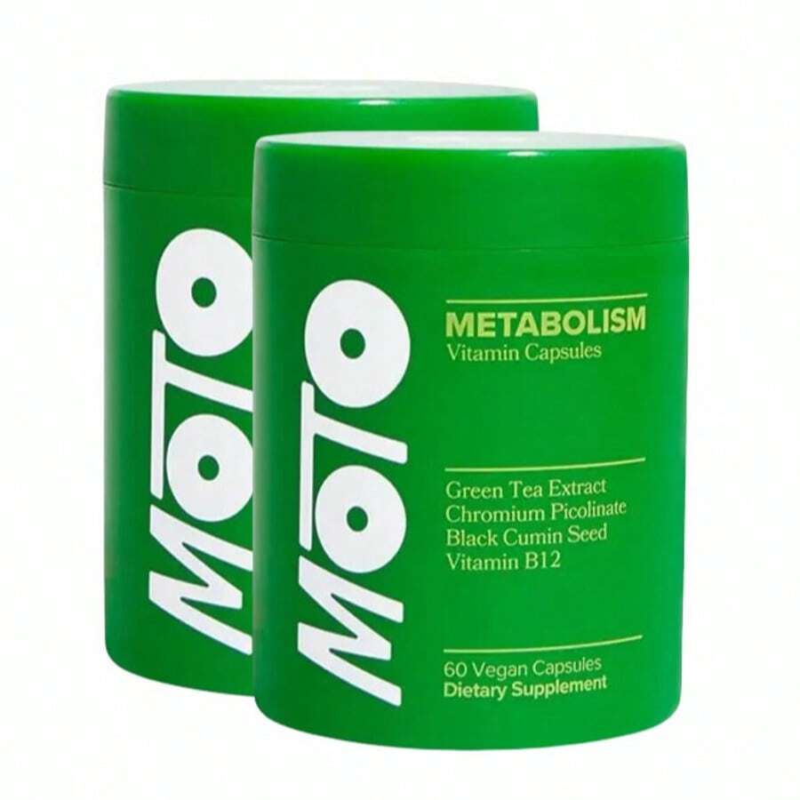 MOTO Vegan Capsules For Metabolism - 30 Servings Of A Powerful Blend With EGCG, Black Cumin Seed & Vitamin B12 - Enhance Metabolism, Energy And Wellness - 2 pcs - 查看 1