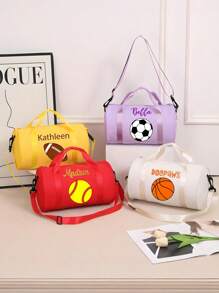 Borse personalizzate da calcio - Borse da danza - Regali per ragazzi o ragazze - Borse sportive in tela - Borsa palestra per giocatori di calcio - Borsa per il giorno della partita