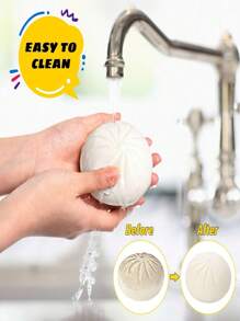 1/2pcs Dumpling Squishy Fidget Toy, Dumpling Stress Ball Steamed Stuffed Bun Squeezing Stress Relief Toy, Dough Balls Squishy Dumpling Fidget Sensory Decompression Toy White Squishy Bun Adult Gift