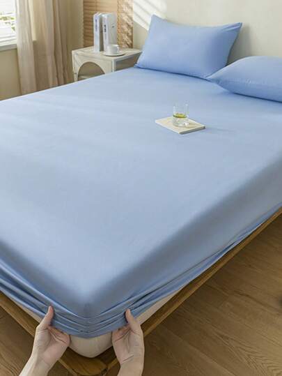 Prześcieradło z dopasowaną gumką dla niemowląt i matek, jednokolorowa narzuta na łóżko, ochraniacz na materac - wysokość prześcieradła z dopasowaną gumką 20 cm - prześcieradło z dopasowaną gumką narzuta na materac antymoczowy - pełny pokrowiec na ochraniacz na materac - jednolity kolor prosty przyjazny dla skóry wygodny - pokrowiec na prześcieradło z dopasowaną gumką osłona przeciwkurzowa na prześcieradło - jednoczęściowy zestaw prześcieradeł przeciwpyłowych - wiele kolorów - czarny, szary, biały, beżowy, morelowy, khaki, brązowy, różowy, czerwony, niebieski, granatowy, zielony - bez poszewki na poduszkę - 90*200CM, 120*200CM, 140*200CM, 160*200CM, 180*200CM, 220*200CM
