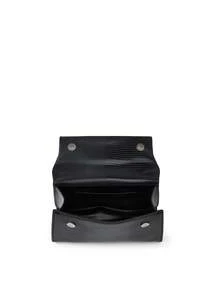 New Trapezoid PU Leather Women's Bag, High-End Versatile Crossbody Bag, Fashionable Niche Hand Carry Bag, Commuter Tote - Black - View 4