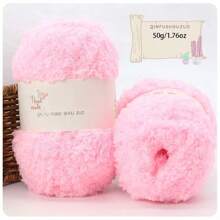 3 Stücke/Pack 50g/1,76oz Korallenfleece Garn Bälle für selbstgemachtes Stricken von Schals, Taschenmaterialien