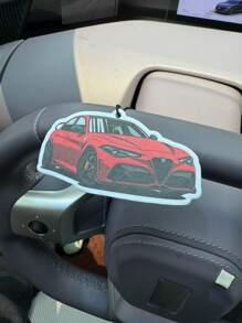 Racing Rearview Mirror Decor - Car Air Freshener - Long-Lasting Fragrance, Keeps Car Interior Fresh And Pleasant, Ideal Gift, Car Vent, Ocean Scent Air Freshener, Car Diffuser, Natural Essential Oils, Cartoon Design, Suitable For Rearview Mirror, Car Hanging Ornament