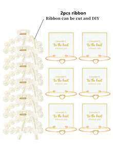 12 món quà cầu hôn phù dâu, kẹp tóc ngọc trai & vòng tay thắt nút phù dâu, quà tặng tiệc độc thân, phụ kiện tóc cho tiệc cưới dành cho phụ nữ - Nhiều màu - Xem 13
