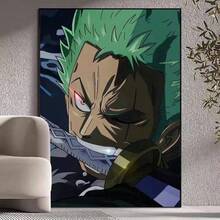 1 件日本著名动漫，罗罗诺亚·索隆海贼王海报印刷品适合墙壁绘画、客厅、家庭、卧室、房间精美装饰好礼物，无框 - 彩色 - 查看 20