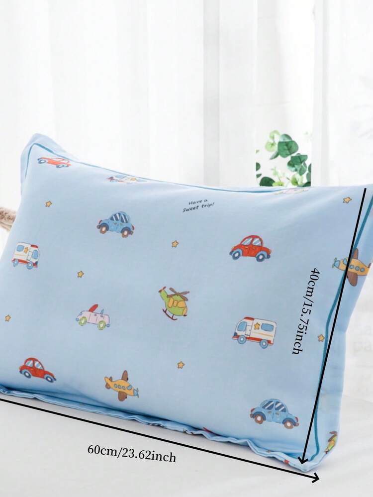 1 件儿童卡通印花枕套，信封式枕套，带有工程车、恐龙、动物图案，尺寸：12"X20"、14"X22"、16"X24"（仅枕套，无枕芯） - 彩色 - 查看 17