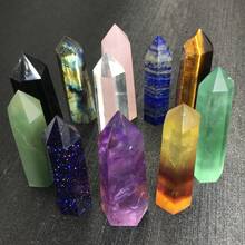 1 件天然水晶棒治愈玫瑰石英紫水晶单点适用于家居装饰或礼物！