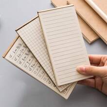 1 pezzo/ (1+4) Set Diario creativo con parole a curva di memoria, strumento di apprendimento vocaboli per studenti con panello parole, taccuino piccolo portatile, doppia copertina, carta spessa senza sbavature, blocco notes tascabile, planner, diario