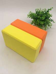 1pc High Density Yoga/Pilates Brick, Adult Exercise Dance Fitness Massage Yoga Block - Multicolor - View 6