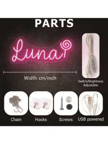 1 sztuka, niestandardowy neonowy znak LED dla dzieci - 9 stylów wzorów do wyboru, prezenty dla dziewcząt i chłopców, spersonalizowana dekoracja pokoju, prezenty neonowe, kolorowe neonowe znaki 3D, niestandardowe neonowe znaki, stylowe prezenty świąteczne, nowoczesne, kolorowe, kawaii, urocze, słodkie, swobodne, niestandardowe, spersonalizowane, wyjątkowe, dostosowane, syn, córka, na dzień dziecka, sypialnia, salon powrót do szkoły