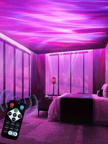 1 pezzo Proiettore di luci dell'aurora boreale con luce galassia per sala giochi, feste, proiettore di luce per camera da letto, proiettore di luce a LED per decorazioni domestiche