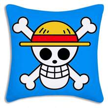 1 Pc One Piece Pillowcase - Anime Print Pillowcase - Luffy Sofa Pillowcase | Anime Print Room Decor