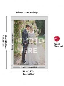 5D Custom Diamond Art Painting, DIY Personalized Photo Your Own Picture, Painting By Pictures Kits, Paint Numbers For Adults Kits Full Drill Adults, Customized Private Picture - Multicolor - View 48