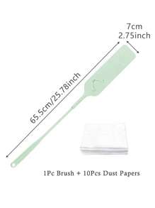 Practical Household Dust Cleaning Brush With 10 Pieces Non-Woven Cleaning Cloth Long Handle Dust Gap Brush For Home Cleaning Tool
