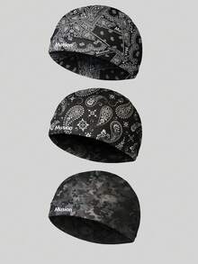 1pc Motorcycle Helmet Inner Cap Absorb Sweat Head Cover Super Cool Sport Beanie High Stretch Outdoor Sports Cap - Multicolor - View 1