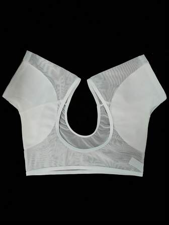 1 件可重复使用腋下吸汗垫，透气网眼，可水洗，弹性薄设计，腋下吸汗垫，舒适无味，吸汗腋下垫，夏季运动贴身网眼超薄防漏汗袋胸部设计，腋下吸汗垫，健身房