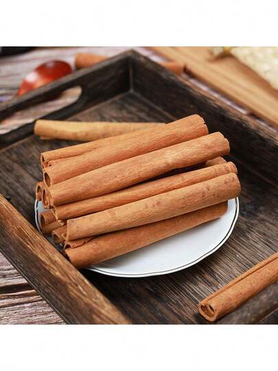 1套5支/10支天然肉桂棒，浪漫咖啡色蜡烛制作套件，含天然肉桂组合配件，适用于办公室氛围装饰、卧室橱柜除臭，手工蜡烛制作和装饰，适合所有节日派对