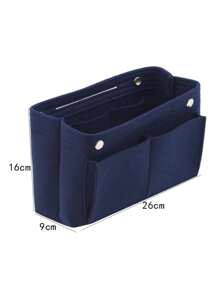 Multi-Compartment Organizer Bag With Multiple Pockets, Large Capacity Storage Pouch For Mobile Phone, Wallet, Keys, Etc. Suitable For Tote Bags, Desk Storage