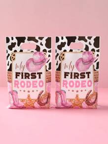 10/25/50 piezas Bolsas de regalo con diseño de sombrero de vaquera rosa, Bolsas de regalo con patrón de sombrero de vaquero rosa para fiestas con temática de vaquera, suministros de decoración para fiestas de mujeres, despedidas de soltera, cumpleaños, baby shower, envoltura de regalos, bolsas de plástico multiusos para envoltura de regalos, suministros de cocina, recuerdos de fiesta