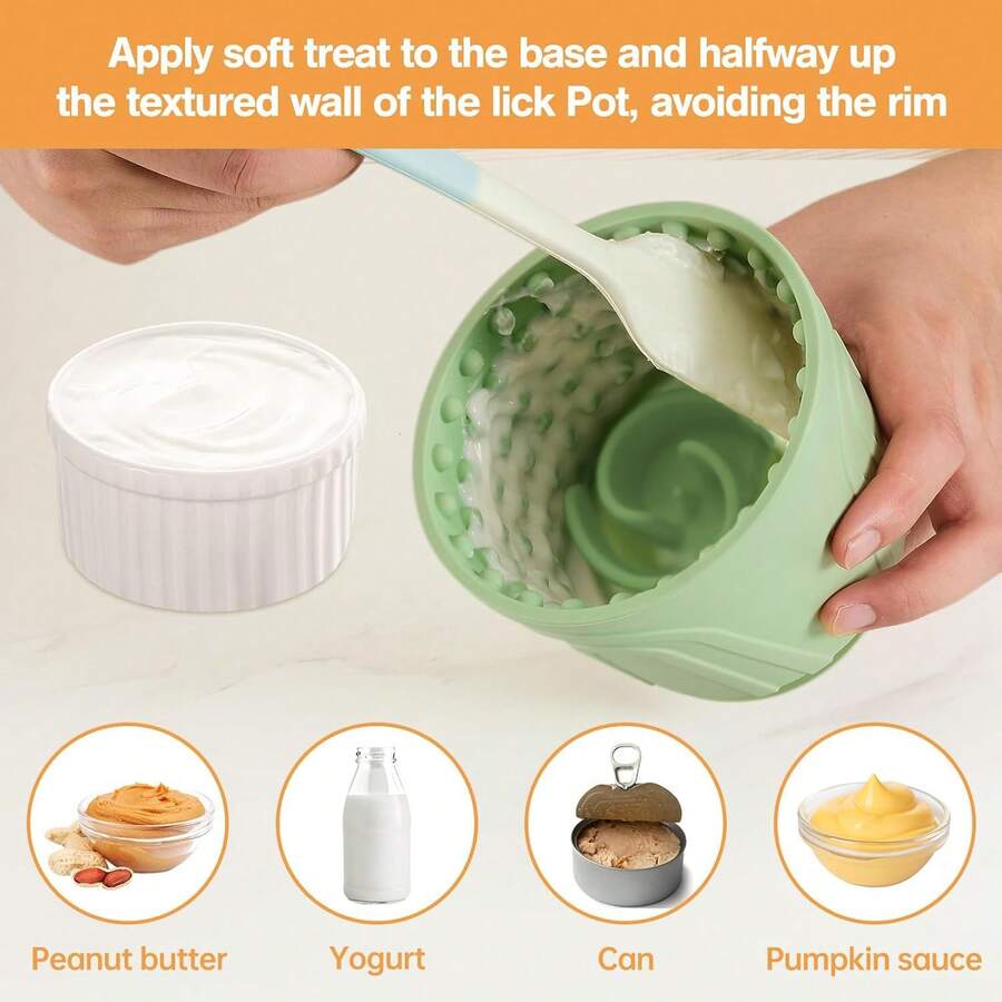 Slow Feeder Dog Bowls, Anxiety Relief Dog Lick Mat Dispenser, Non-Slip And Non-Choke Slow Feeder Dog Bowls, Suitable For Small, Medium And Large Dogs