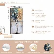 1pc Unframed Canvas Painting Abstract Fortune Tree Art, Unframed Wall Decor, Fashion Theme, Great For Living Room, Bedroom, Office, Bathroom, Bar, Hallway - Home Decor Gifts, Posters, Wall Art, Room Decoration Stuff, Modern