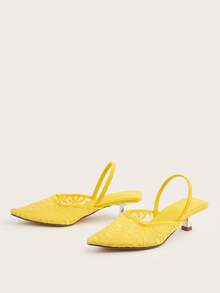 2025 New Design Women High Heel Shoes, Unique Pattern Embroidery Comfortable Fashion