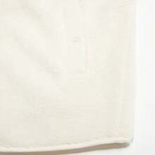 Adidas Clover Design 时尚运动羊毛夹克，女式立领拉链飞行员夹克 HC6602 - 米色 - 查看 3