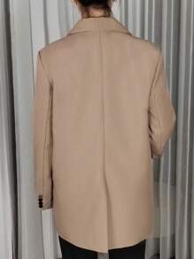 Women's Lightweight Blazer.This Casual Yet Distinctive Mid-Length Formal Peaked Lapel Jacket Is Suitable For Occasions Such As Banquets, Weddings, Festivals, Parties, And Outings. It Is An Elegant And Chic Women's Clothing Piece For Autumn.