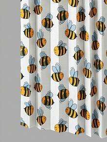 1 件条纹折叠门帘，无需钻孔，清新简约日式窗帘，适用于厨房、走廊、浴室、卧室，可悬挂窗帘杆 - 彩色 - 查看 5