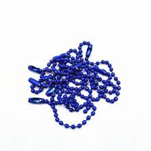 50 cái/lô 12cm Chuỗi hạt bi sắt nhiều màu phù hợp với móc chìa khóa Móc chìa khóa Búp bê Nhãn tay Thẻ kết nối Tự làm đồ trang sức - 50 chuỗi - Xem 21