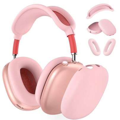 3-In-1 AirPodsMax Silicone Protective Cover, Scratch Resistant Ear Pad Protective Cover/Ear Cup Protective Cover/Headband Protective Cover
