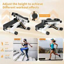 Aerobic Mini Stepper Arm Leg Thigh Toner Fitness Cardio Step Workout Machine UK - Black - View 6